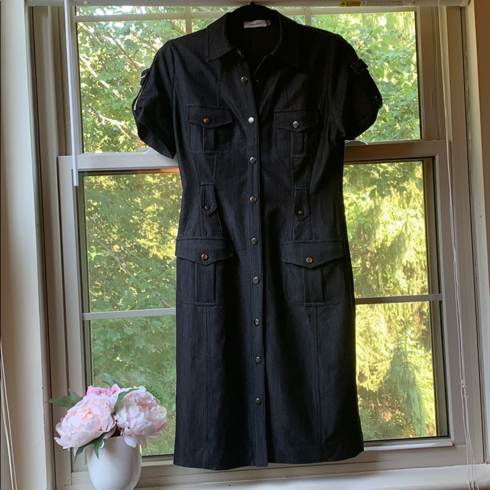 Calvin Klein Military Style Dress